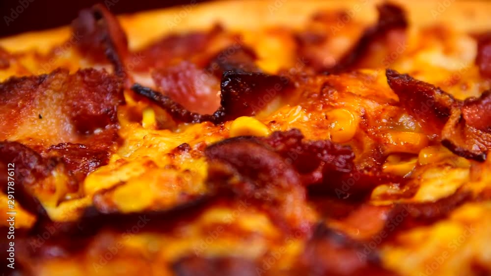 Corn and Bacon Pizza with Cheese Corn and Bacon Pizza with Cheese