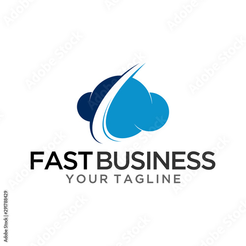 cloud business logo vector