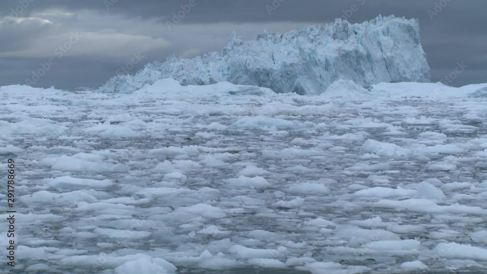 Wide, floating sea ice in Greenland Wide, floating sea ice in Greenland