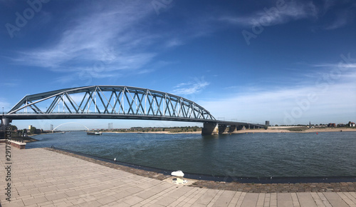 The Waal river panorama in Nijmegen