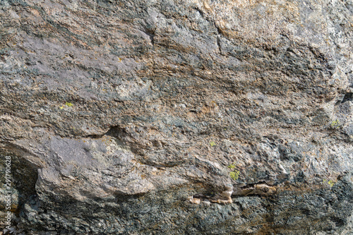 Stone texture. Garnet mica schist large solid