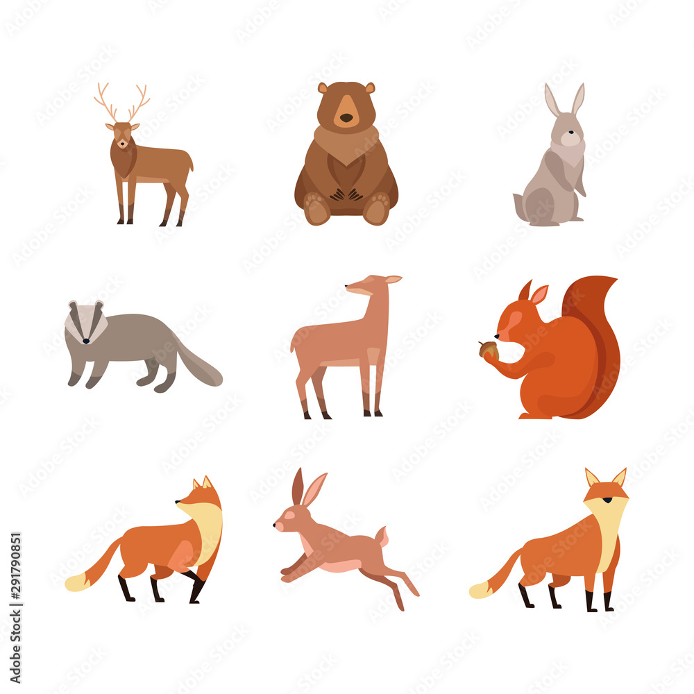 bundle of autumn season animals bundle of autumn season animals