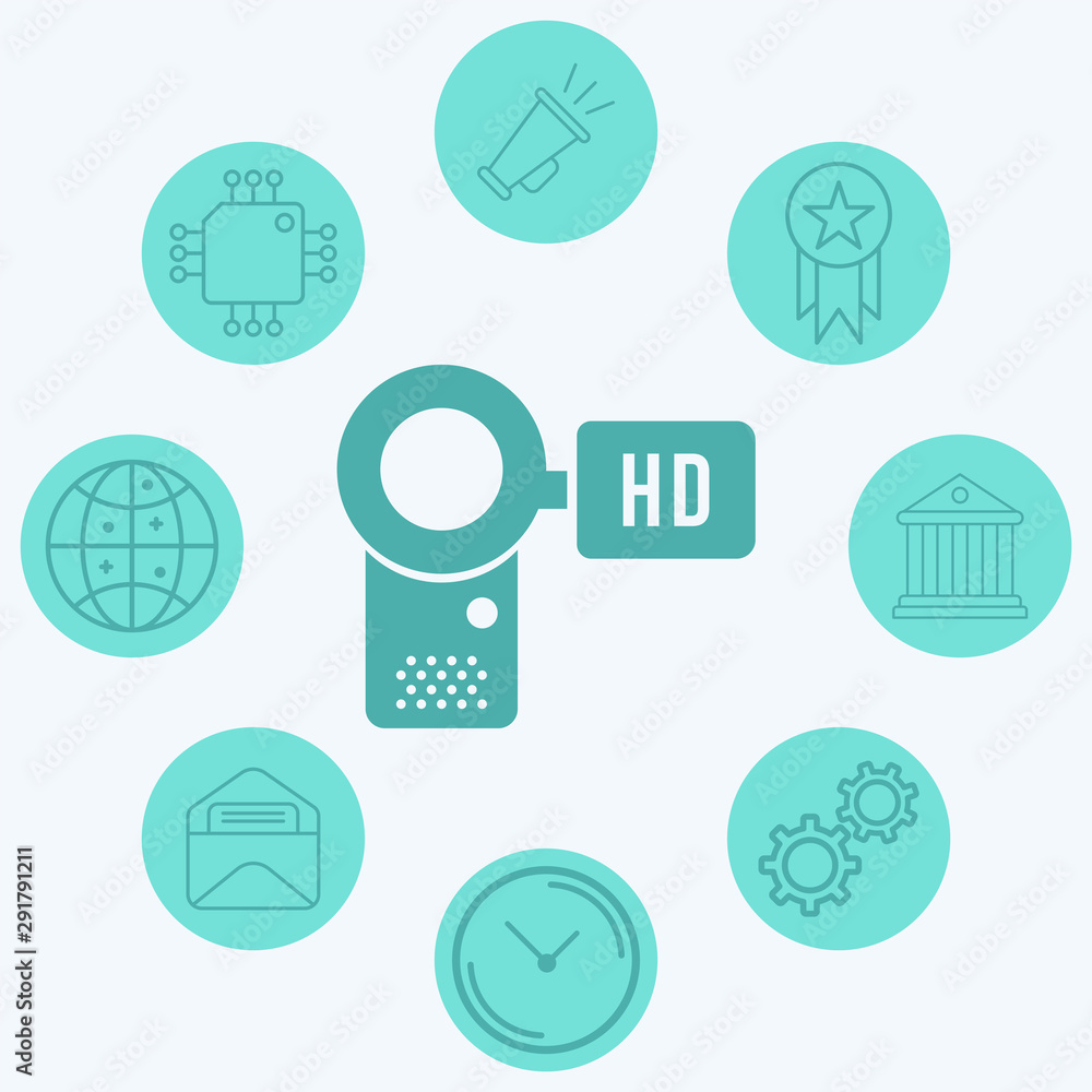 Camcorder vector icon sign symbol Camcorder vector icon sign symbol