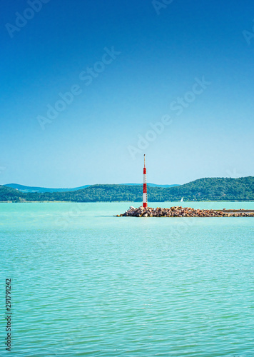 Port at lake Balaton in summer