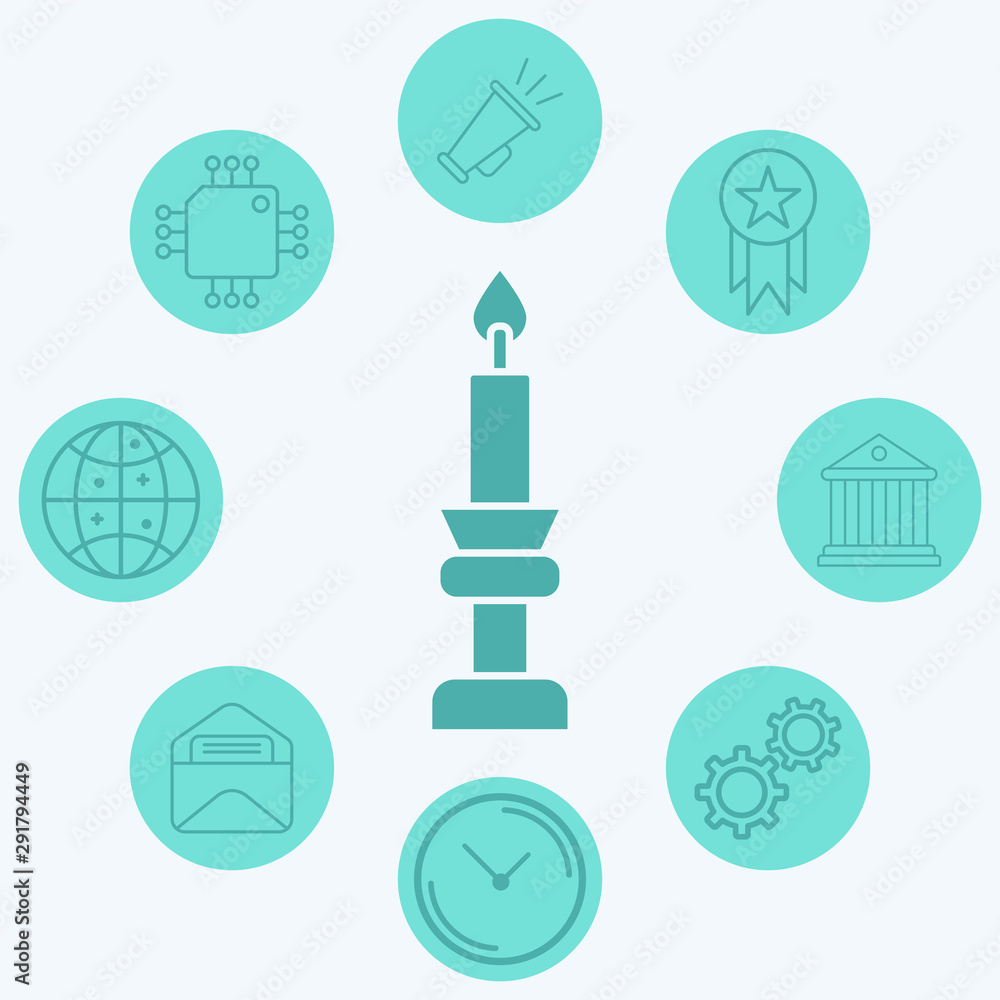 Candle vector icon sign symbol Candle vector icon sign symbol