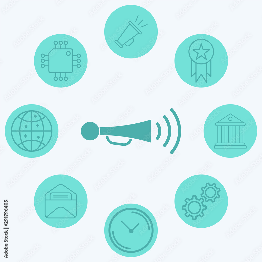 Car horn vector icon sign symbol Car horn vector icon sign symbol