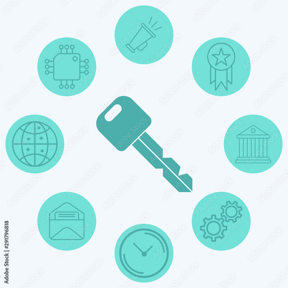 Car key vector icon sign symbol Car key vector icon sign symbol
