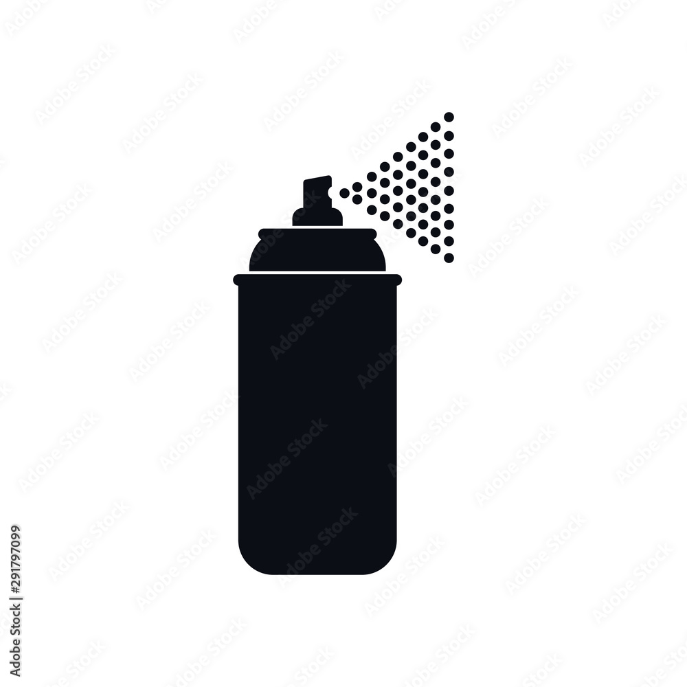 Spray can icon on white background. Vector illustration Spray can icon on white background. Vector illustration