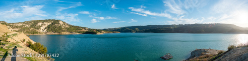 lake in the mountains panorama