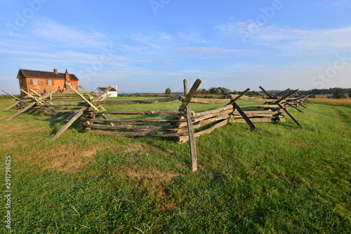 Wooden fence First Battle of Bull Run, First Battle of Manassas the American Civil War