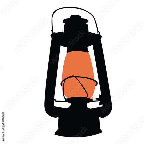 a lantern silhouette vector