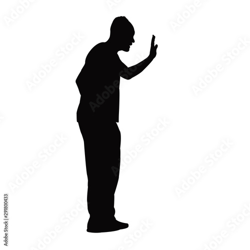 a man body silhouette vector
