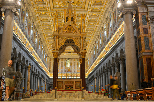 Rome, Italy - Papal Basilica of Saint Paul Outside the Walls.