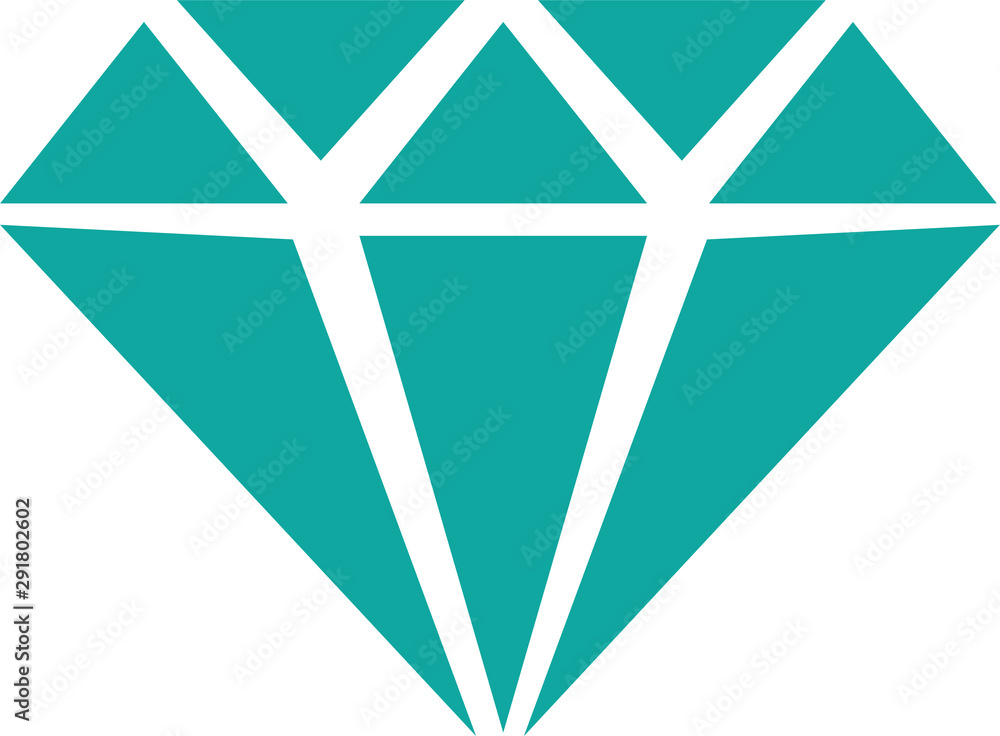 エメラルドアイコンイラスト Stock Vector Adobe Stock