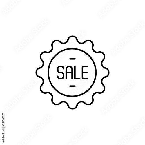 sale, discount line icon. Elements of black friday and sales icon. Premium quality graphic design icon. Can be used for web, logo, mobile app, UI, UX