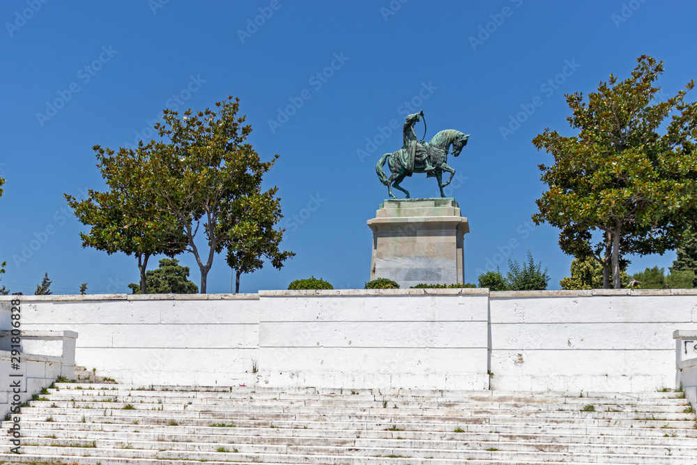 Monument of Muhammad Ali of Egypt in city of Kavala, Greece Stock Photo