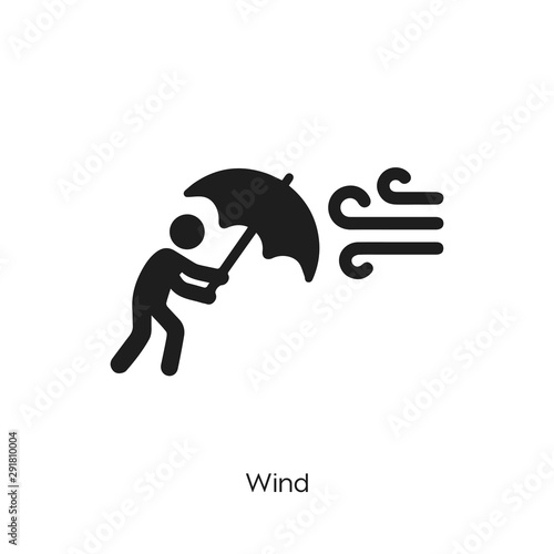 wind icon vector