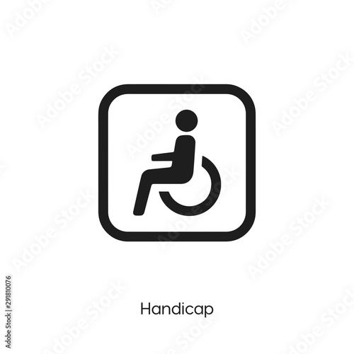 handicap icon vector
