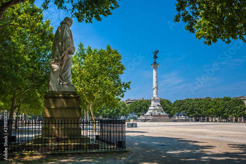 Column of the Girondins memorial in Bordeaux, France