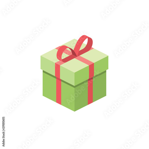 Gift vector 3d isometric, color web icons set, new flat style. Creative illustration design, idea for infographics.
