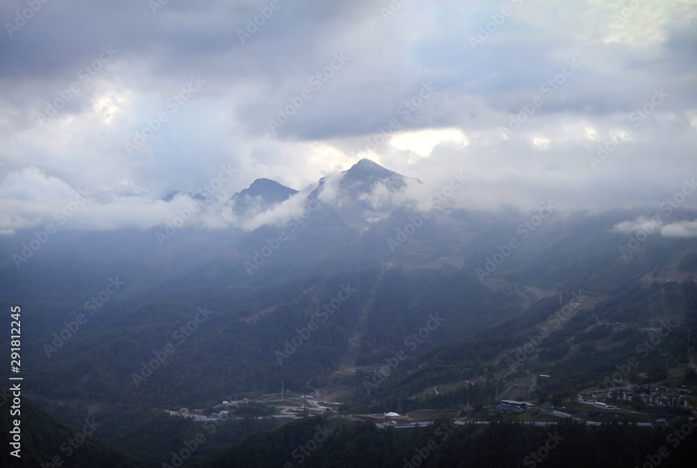 Mountain peaks of the Caucasus