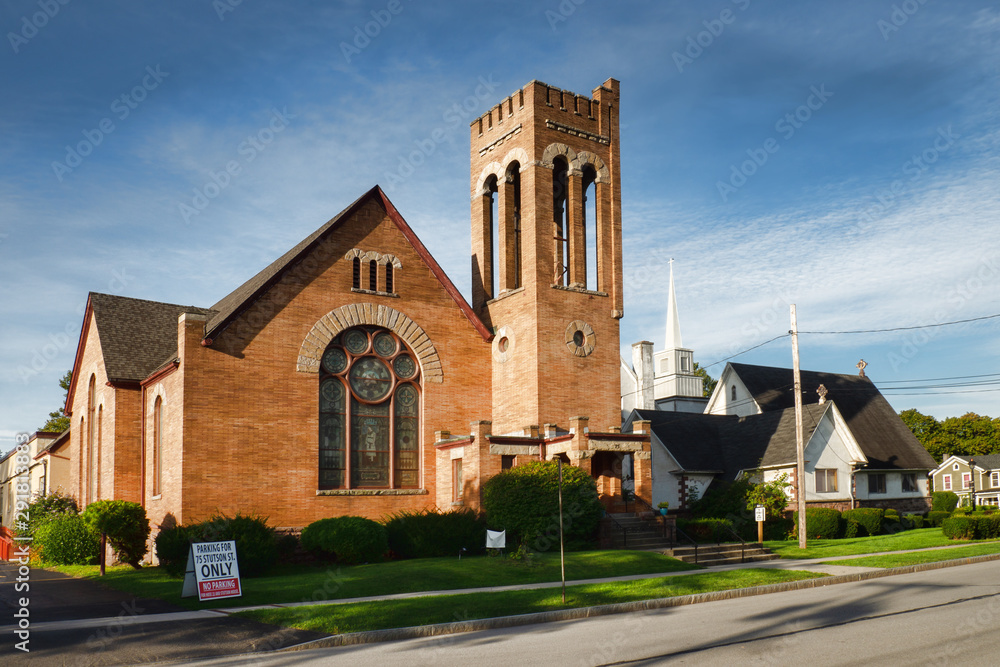 Fototapeta premium piękny murowany kościół