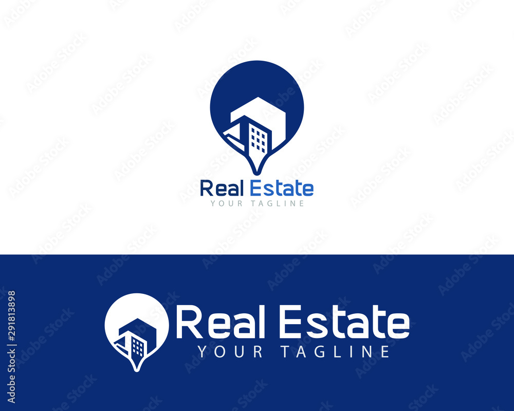Map Location Real Estate logo Design Template Map Location Real Estate logo Design Template