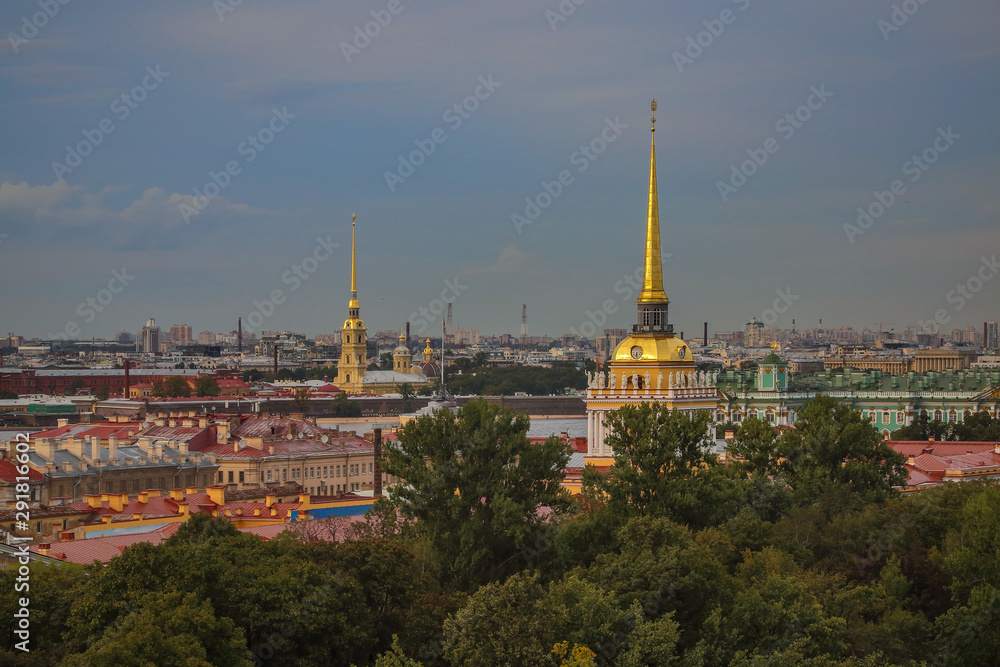 panoramic view of St. Petersburg, Russia