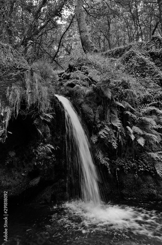 Beautiful waterfall captured in Carvalhais. Sao Pedro do Sul, Portugal