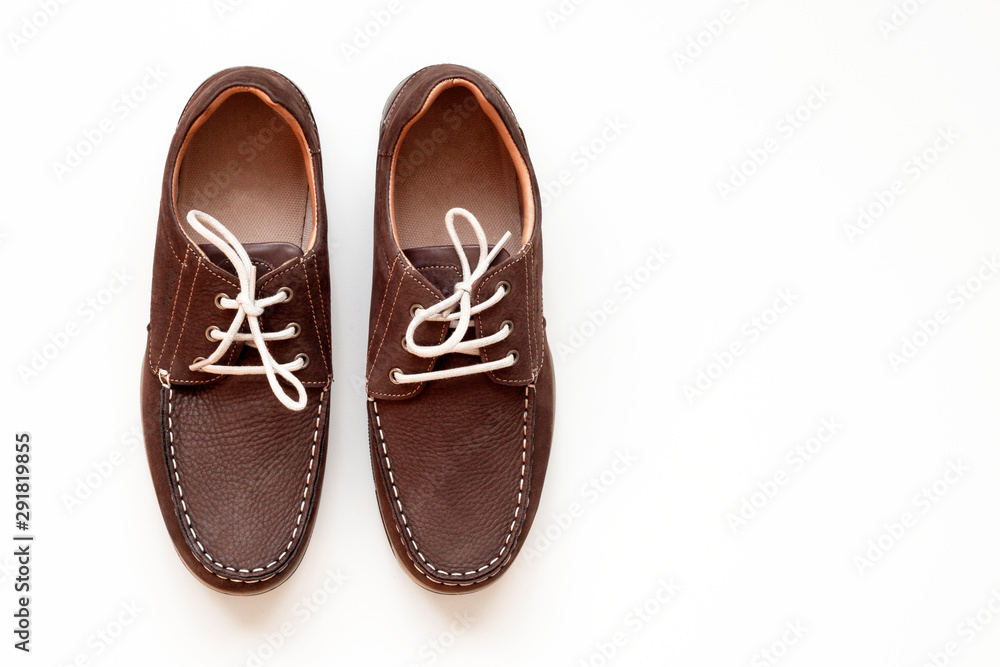 brown shoes isolated on white background brown shoes isolated on white background