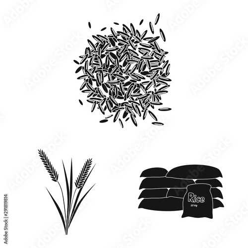 Vector design of diet and cooking icon. Set of diet and organic stock symbol for web.