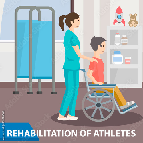 Rehabilitation for Paralyzed Athlete Advertisement