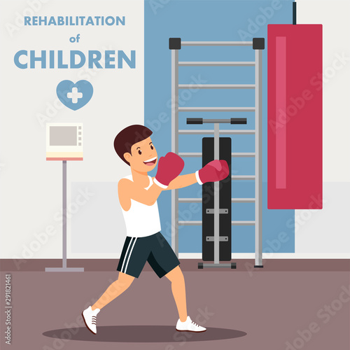 Children Rehabilitation with Boxing Advertisement
