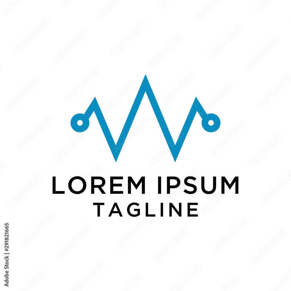 Initial Letter W tech Logo Template Initial Letter W tech Logo Template