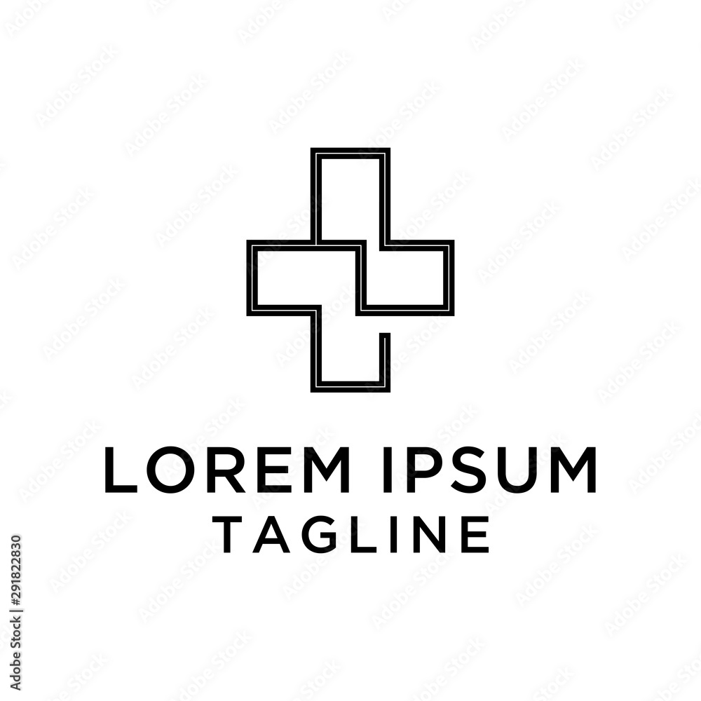 Cross Medical Logo Design Template Cross Medical Logo Design Template