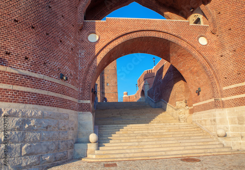 Arch of Terrasstrapporna in Helsingborg, Sweden photo