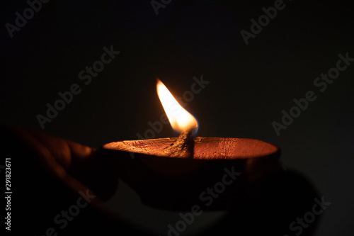 Diya/Lamp in Blur lights