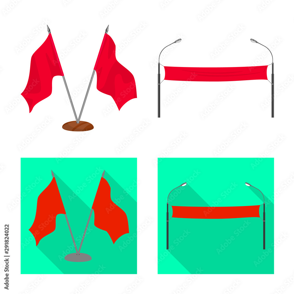 Isolated object of texture and presentation icon. Set of texture and media stock vector illustration. Isolated object of texture and presentation icon. Set of texture and media stock vector illustration.