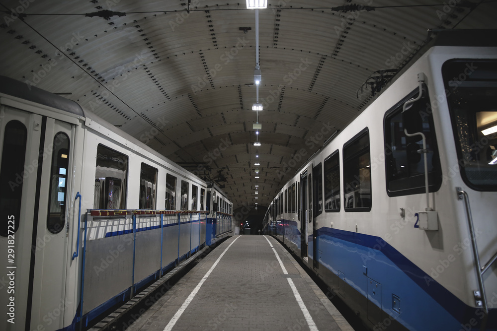 Two Trains in a tunnel