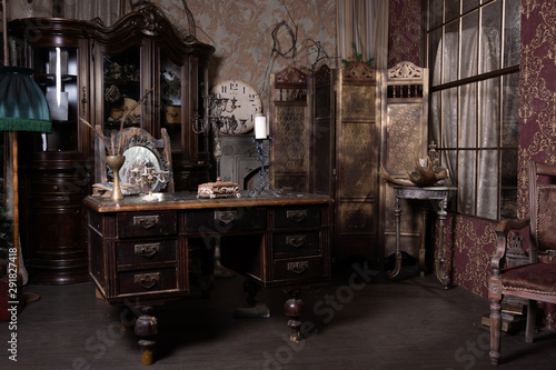 A Luxurious interior in the vintage style..