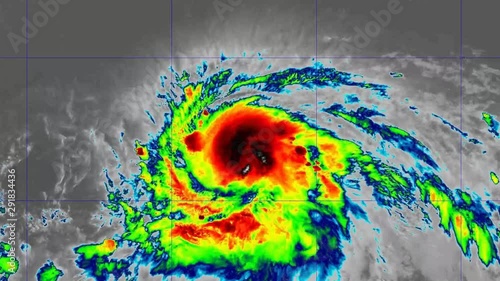 2019 Hurricane Barbara time lapse satellite imagery. Floater Band 11  This work was created using data provided by NOAA / NESDIS / STAR which is not subject to copyright protection.