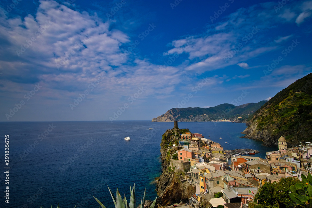 views and sea of Vernazza, five lands
