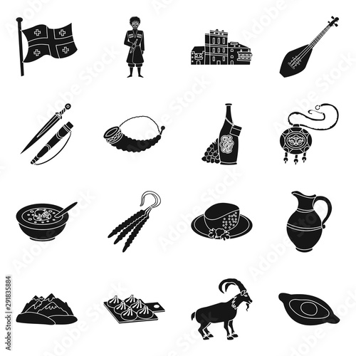 Isolated object of heritage and originality icon. Collection of heritage and traditions stock vector illustration.