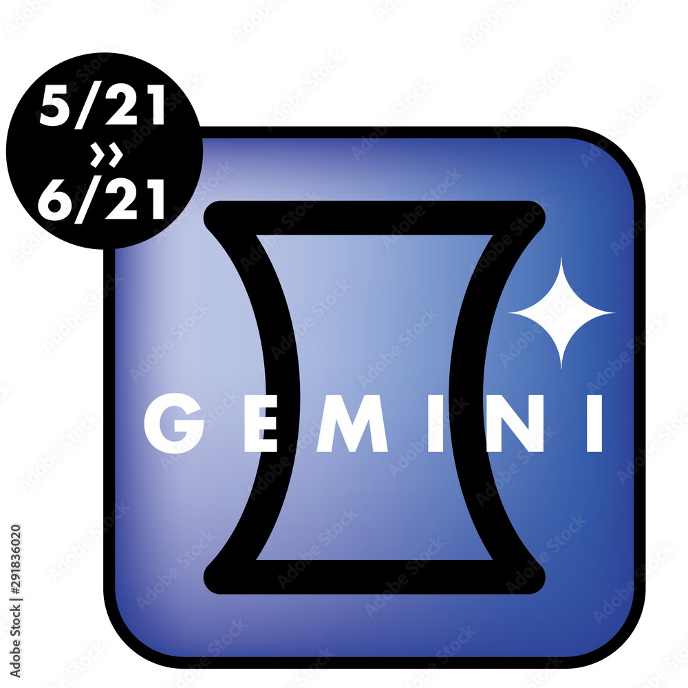 星占い 星座のアイコン イラスト 日付入 双子座 ふたご座 Constellation Icon Gemini Stock Vector Adobe Stock