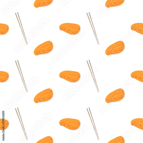 sushi sashimi japan food graphic object pattern background