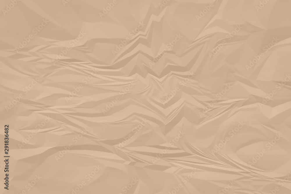 crumpled brown paper background close up