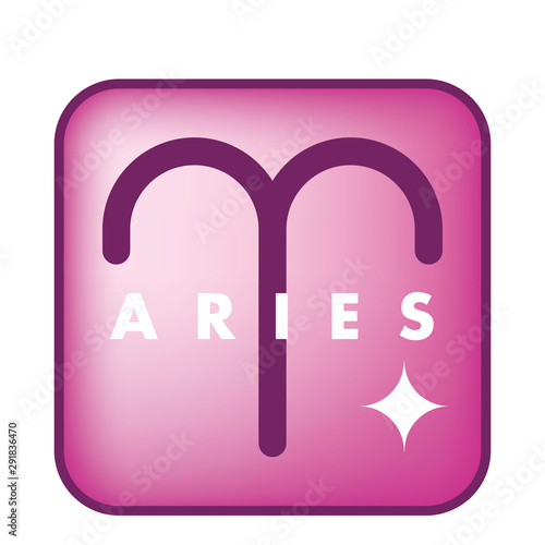 星占い・星座のアイコン・イラスト　｜牡羊座・おひつじ座｜Constellation icon, Aries