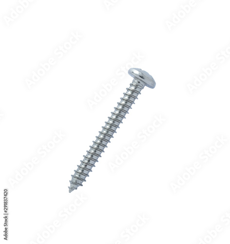 Screw isolated on white background