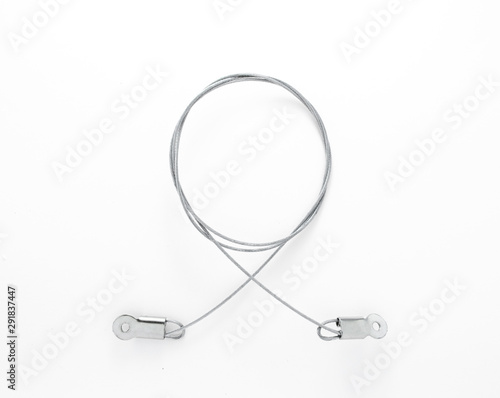 steel sling cable isolated on white background