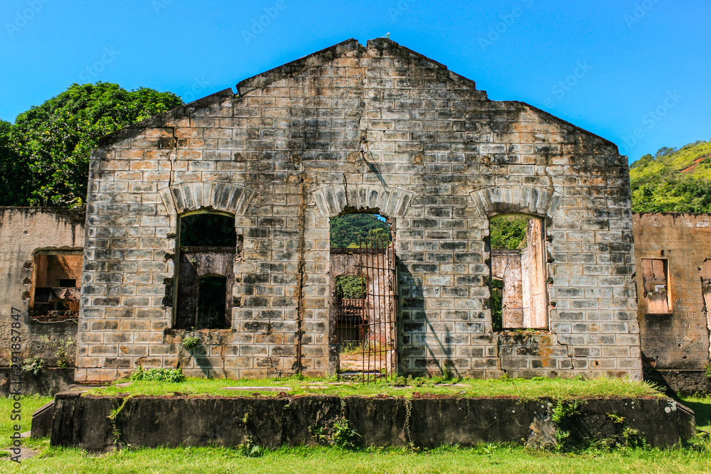 Abandoned Jail on as Island in Ubatuba, Brazil
